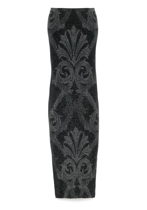 Abito lungo jacquard lamé in nero Wolford x etro - donna WOLFORD X ETRO | 571727124